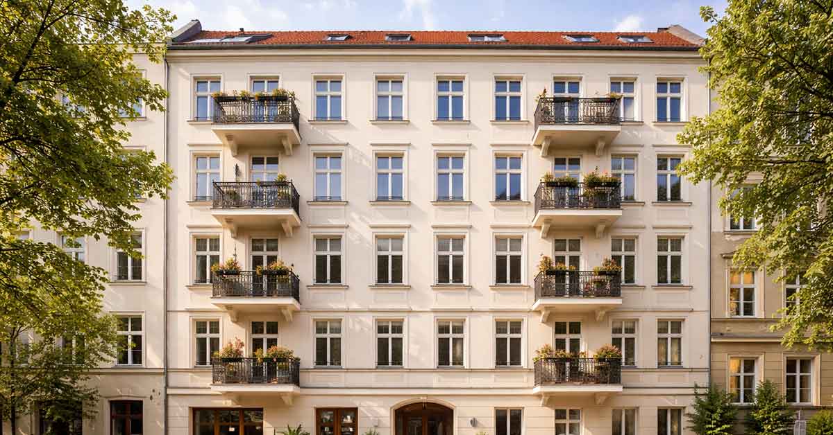 ein Mehrfamilienhaus Altbau